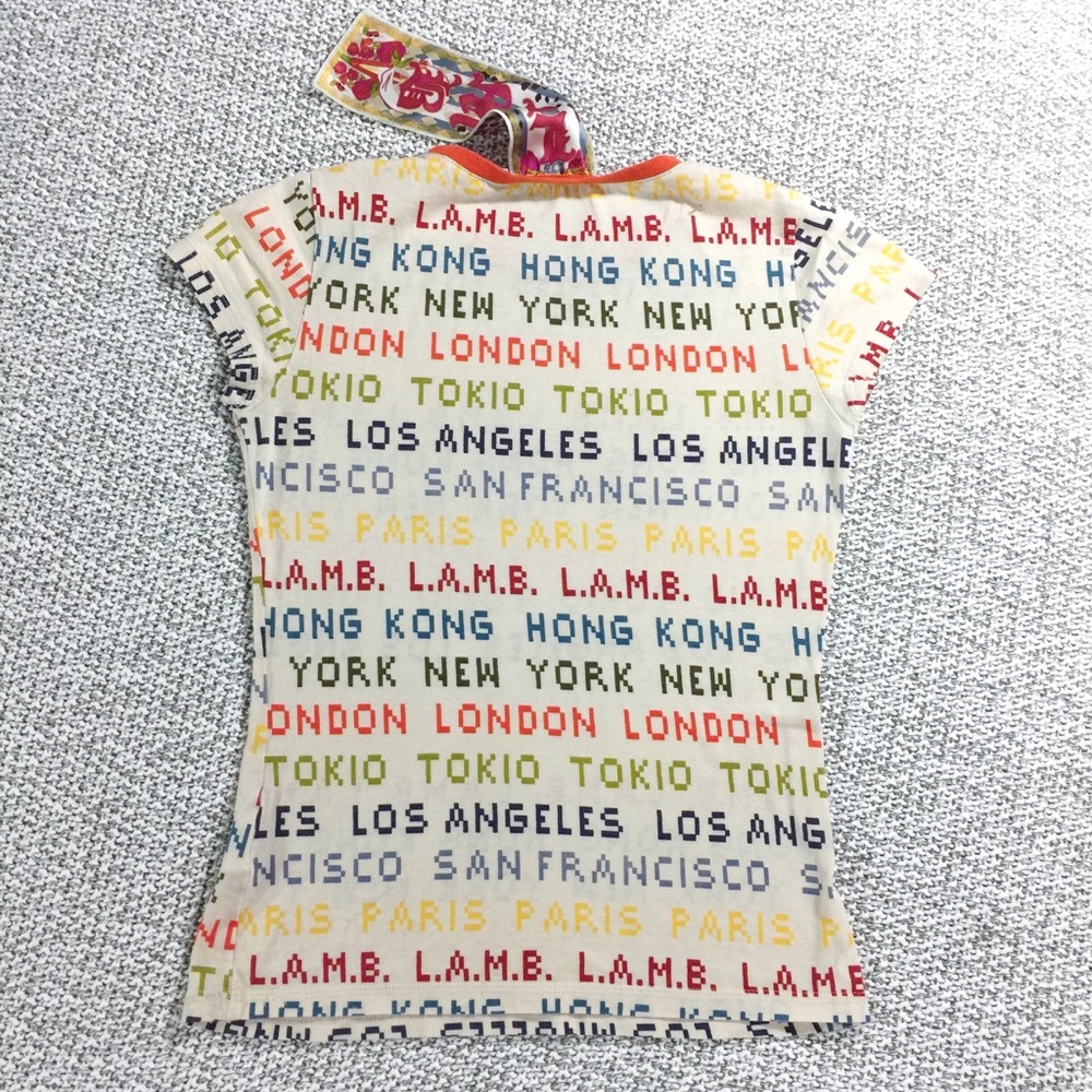 L.A.M.B. HK NY London Tokio LA SF pixel tee - Picture 3 of 5